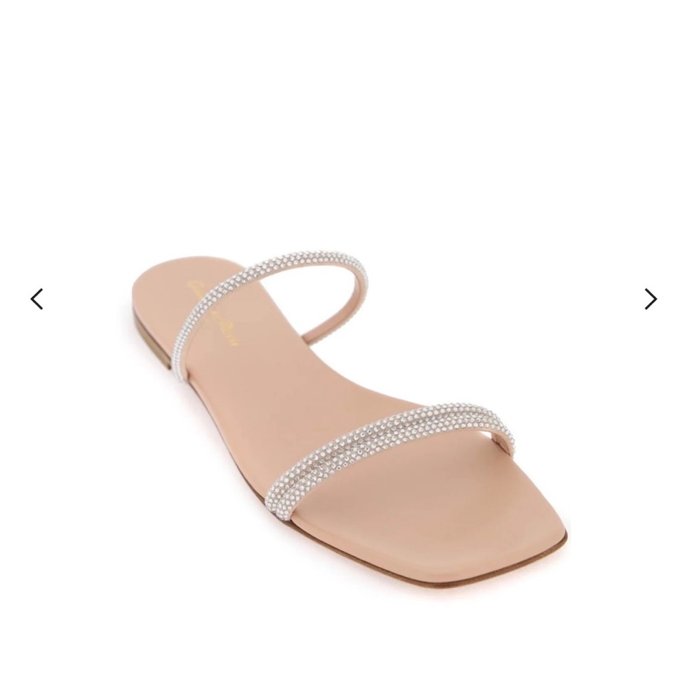 Gianvito Rossi “Cannes” Crystal Sandals, 9.5/39.5